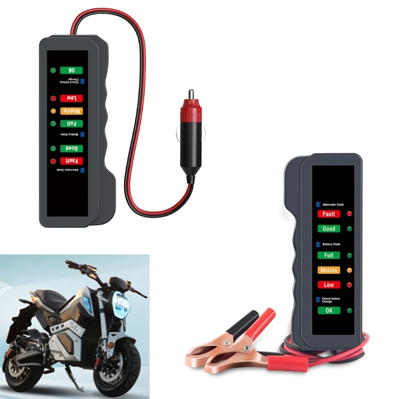 Mini Car Battery Tester Automotive Load 12V Digital Analyzer Alternator Checker Car Diagnostic Test Tools 6 LEDs
Mini Car Battery Tester Automotive Load 12V Digital Analyzer Alternator Checker Car Diagnostic Test Tools 6 LEDs
