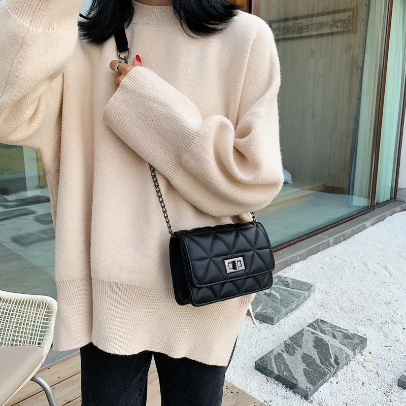 High-quality brand designer small square bag new 2020 Korean fashion ladies messenger bag high-quality diamond chain female bag
High-quality brand designer small square bag new 2020 Korean fashion ladies messenger bag high-quality diamond chain female bag