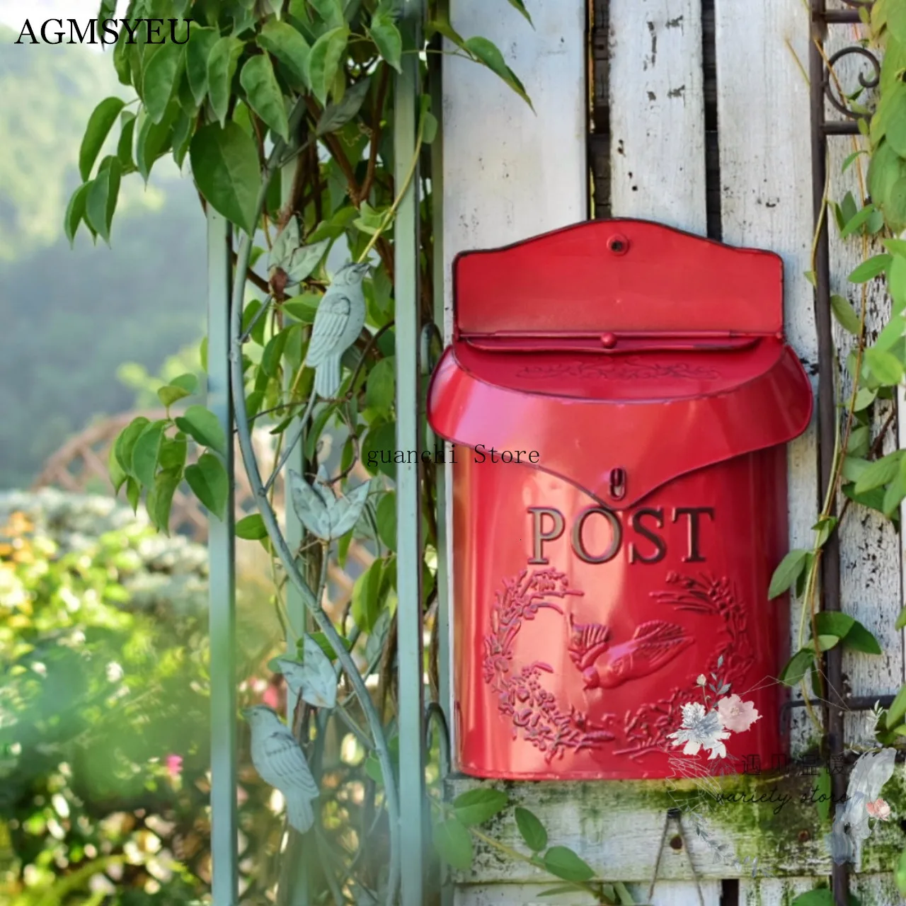 European style wrought iron mailbox retro sealed suggestion box newspaper mailbox wedding garden decoration household postbox 
European style wrought iron mailbox retro sealed suggestion box newspaper mailbox wedding garden decoration household postbox