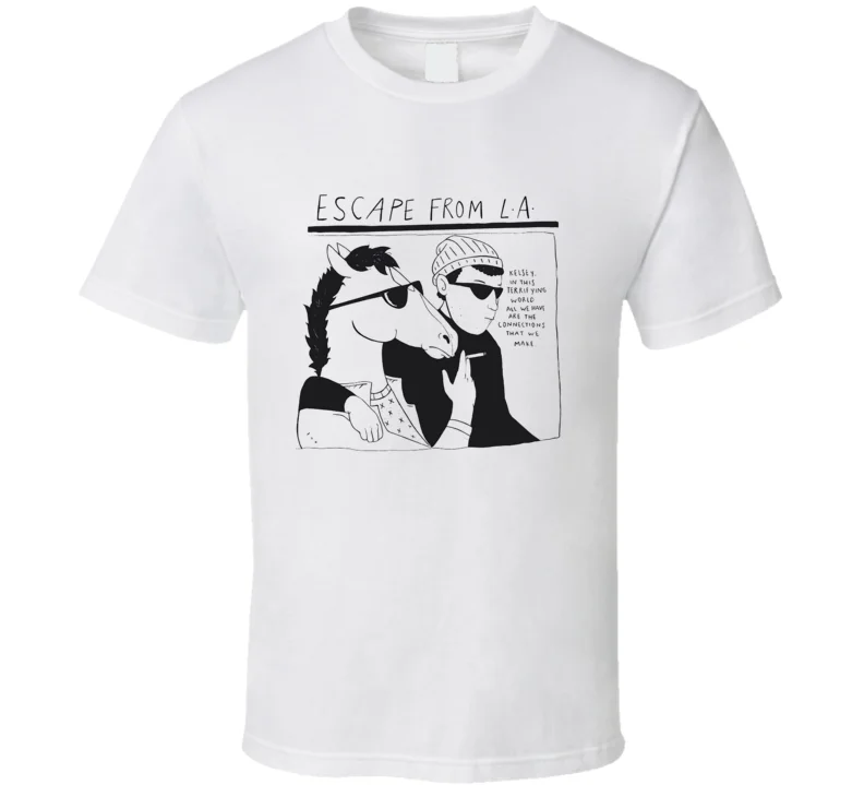 Мужская футболка BoJack Youth Escape из L.A. Футболка Для женщин футболка|Мужские футболки|