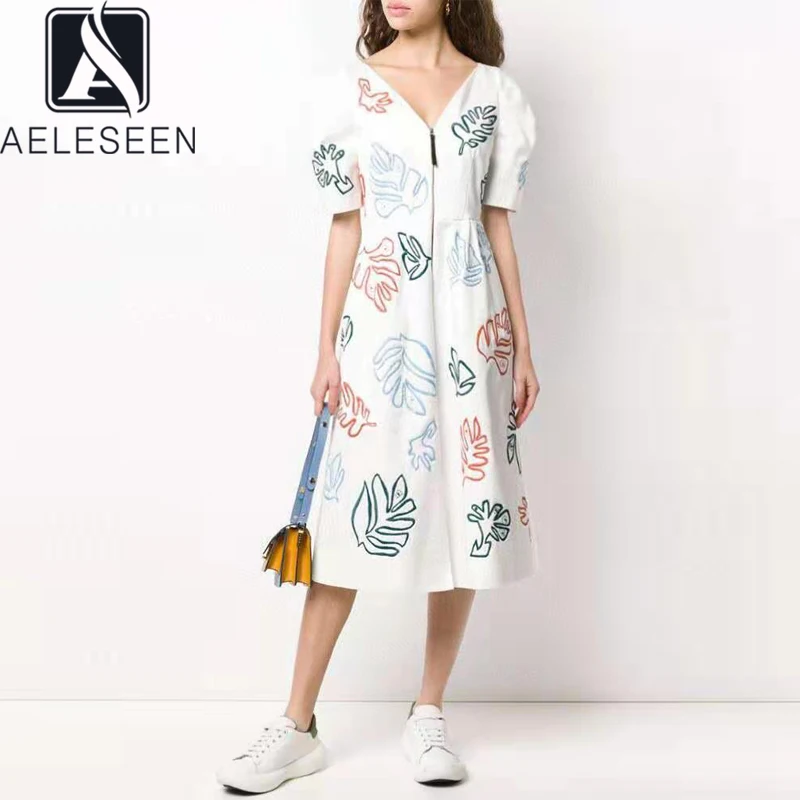 AELESEEN 2021 летнее женское платье, подиумное модное платье с v-образным вырезом, коротким рукавом, цветочной вышивкой, на молнии, длинные вечерни...
AELESEEN 2021 летнее женское платье, подиумное модное платье с v-образным вырезом, коротким рукавом, цветочной вышивкой, на молнии, длинные вечерни...