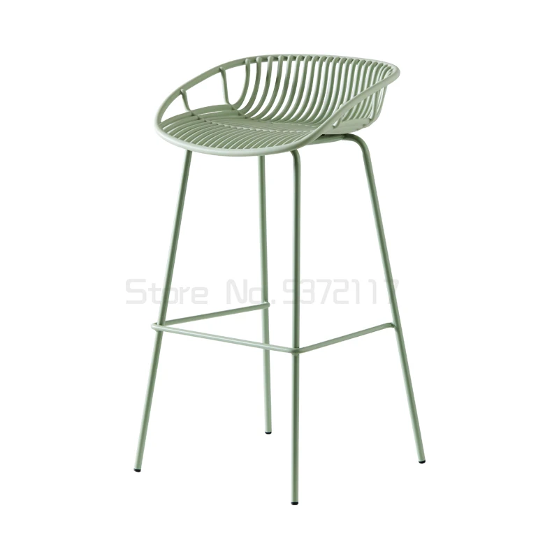 Nordic milk tea shop bar chair bar chair iron net red chair bar chair high chair front desk chair
Nordic milk tea shop bar chair bar chair iron net red chair bar chair high chair front desk chair