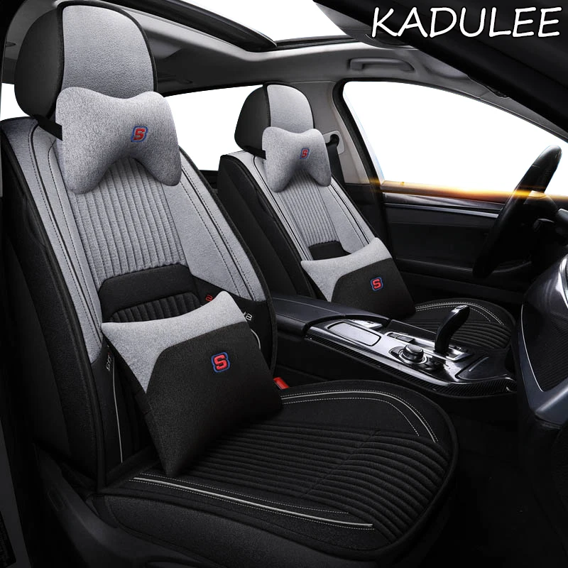 

Чехлы на сиденья автомобиля KADULEE, льняные накидки для Skoda Octavia 2 a7 a5 a3 Fabia Superb 2 3 Rapid Yeti, супер аксессуары для автомобиля