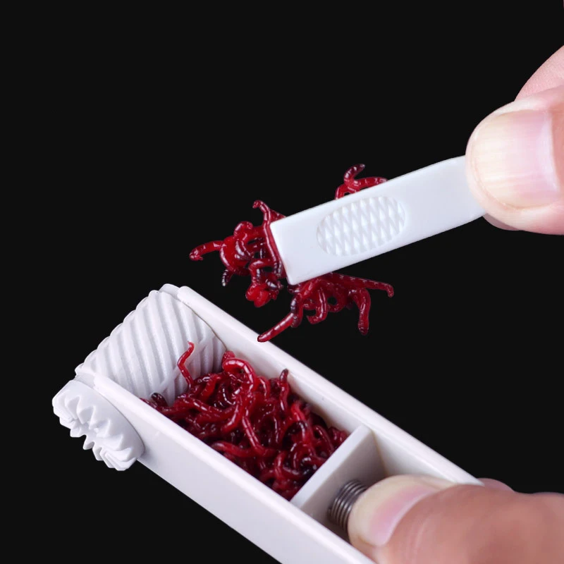 Fishing Red Worm Clip Gear Hanging Box on Bait Live Accessories | Спорт и развлечения