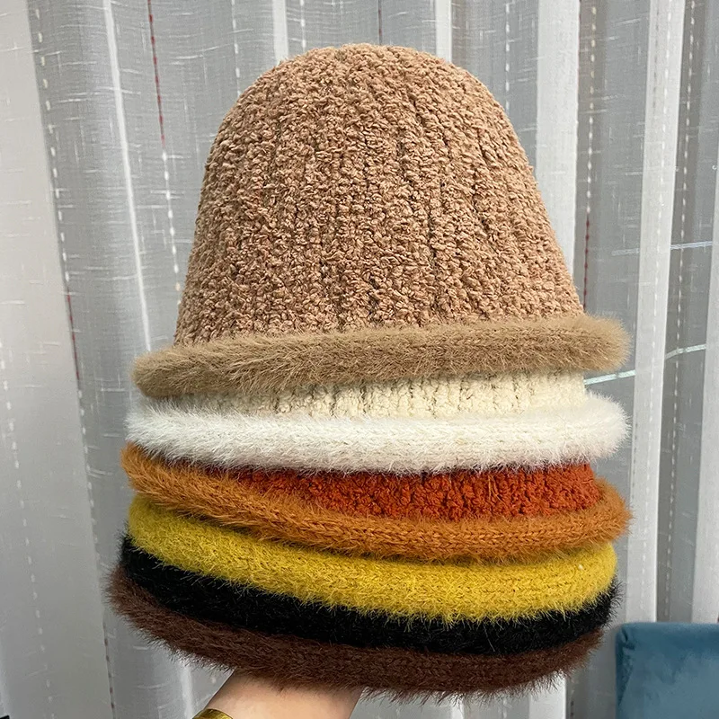 Fashion Lamb Suede Winter Fisherman Hat Women's Solid Thickening Soft Warm Hat Outdoor Ladies Panama Bucket Hat
Fashion Lamb Suede Winter Fisherman Hat Women's Solid Thickening Soft Warm Hat Outdoor Ladies Panama Bucket Hat