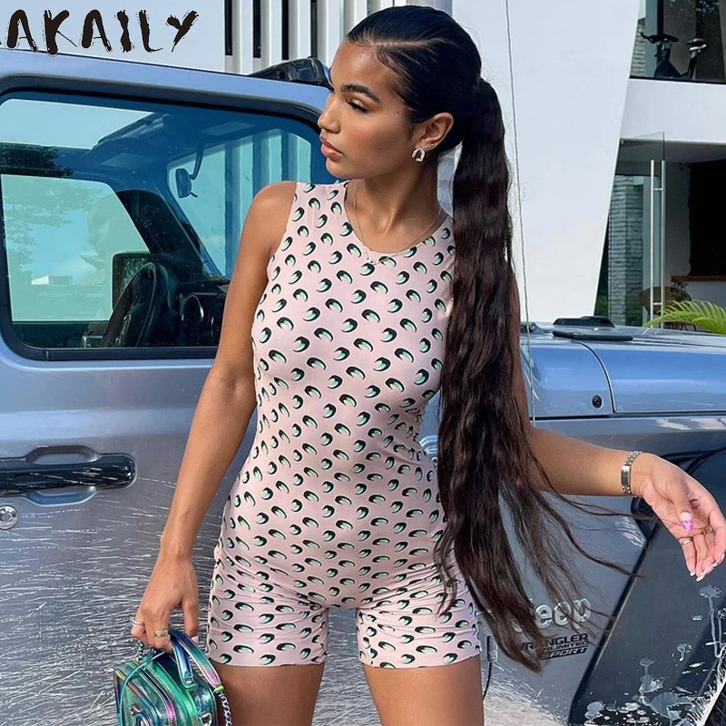 Женский Облегающий комбинезон с принтом Akaily, черный облегающий комбинезон без рукавов с круглым вырезом, короткий комбинезон, лето 2021
Женский Облегающий комбинезон с принтом Akaily, черный облегающий комбинезон без рукавов с круглым вырезом, короткий комбинезон, лето 2021