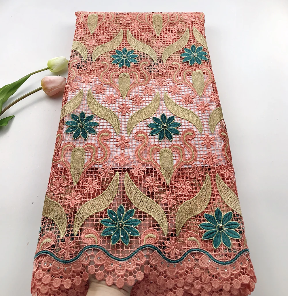 High Quality Nigerian Good Water soluble lace fabric Fashion Guipure Lace Fabric For Wedding Dress Peach Cord lace fabric
High Quality Nigerian Good Water soluble lace fabric Fashion Guipure Lace Fabric For Wedding Dress Peach Cord lace fabric