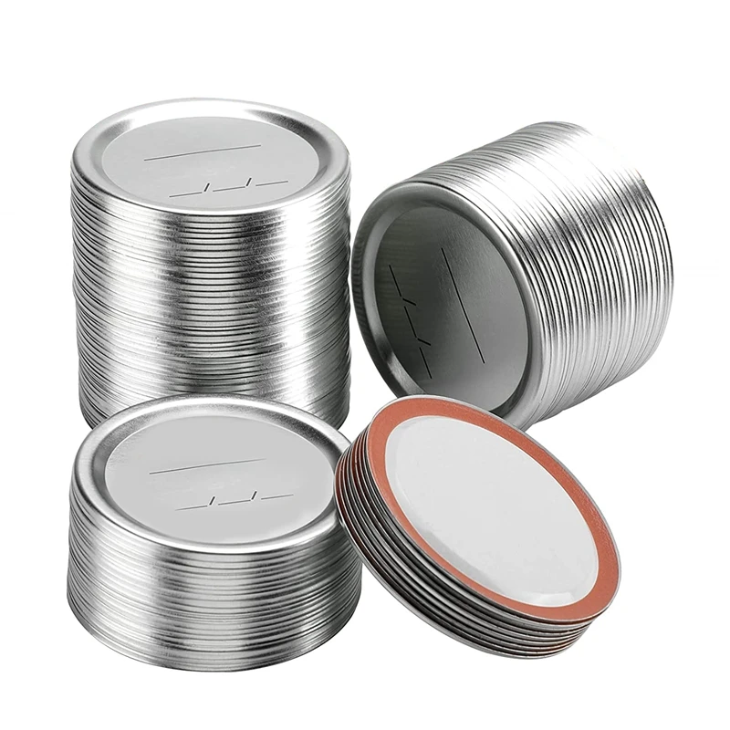 98 Count 70mm Regular Mouth Canning Lids for Ball and Kerr Canning Lids - Split-Type Metal Mason Jar Lids for Canning
98 Count 70mm Regular Mouth Canning Lids for Ball and Kerr Canning Lids - Split-Type Metal Mason Jar Lids for Canning