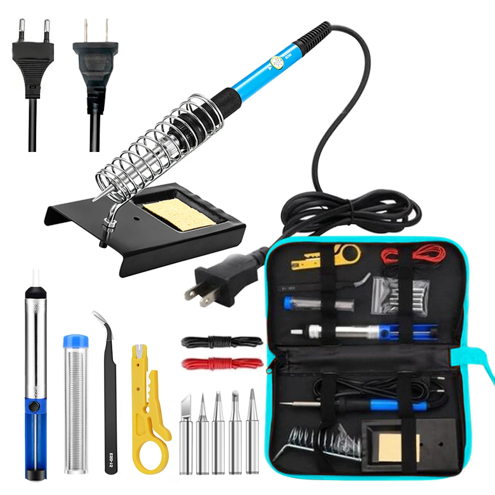 80W 220V Kit Electric Soldering Tool Set Temperature Adjustable Iron LCD Accessories ABS Wire High Quality Welding
80W 220V Kit Electric Soldering Tool Set Temperature Adjustable Iron LCD Accessories ABS Wire High Quality Welding