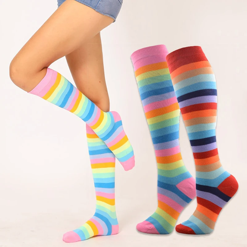 New Spring Autumn Girls Long Tube Socks Under Knee High Socks Rainbow Color Cotton Girls's Warm Long Socks For School Girls
New Spring Autumn Girls Long Tube Socks Under Knee High Socks Rainbow Color Cotton Girls's Warm Long Socks For School Girls