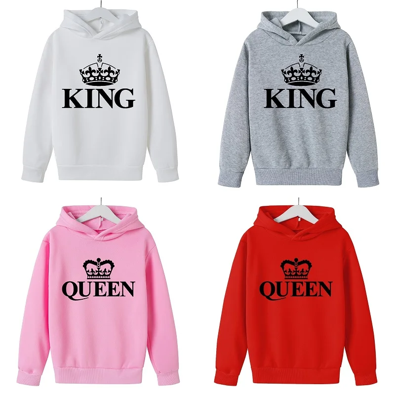 Lovely Anime King Queen Hoodie Kids Tracksuit Toddler Girls Crown Logo Hoodies 3-14Y Baby Boys Pullove Street Fashion Clothing
Lovely Anime King Queen Hoodie Kids Tracksuit Toddler Girls Crown Logo Hoodies 3-14Y Baby Boys Pullove Street Fashion Clothing