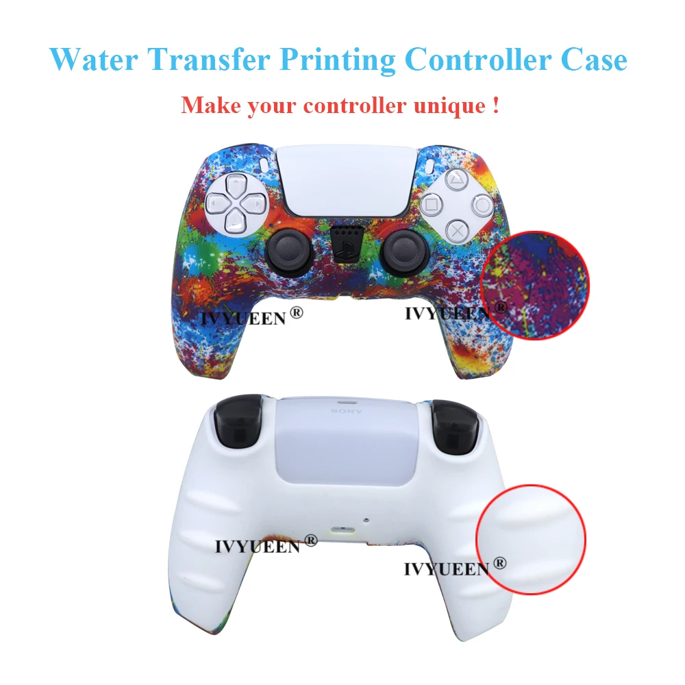 IVYUEEN for Sony PlayStation 5 PS5 Protective Silicone Case Skin for DualSense Wireless Controller Thumb Grips Gel Rubber Cover
IVYUEEN for Sony PlayStation 5 PS5 Protective Silicone Case Skin for DualSense Wireless Controller Thumb Grips Gel Rubber Cover