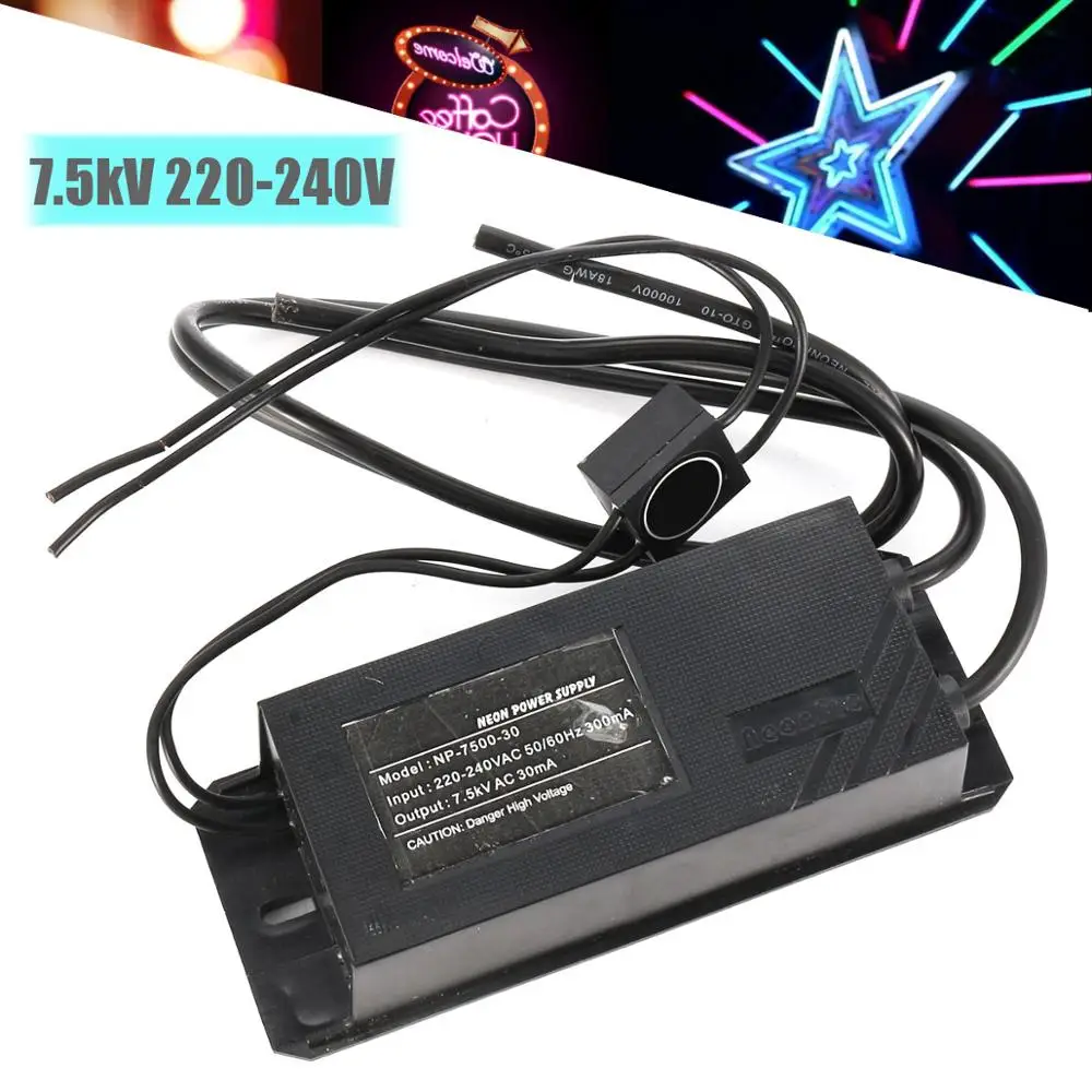 220-240V 50Hz 7.5kV Neon Power Supply Neon Sign Electronic Neon Light Transformer
220-240V 50Hz 7.5kV Neon Power Supply Neon Sign Electronic Neon Light Transformer
