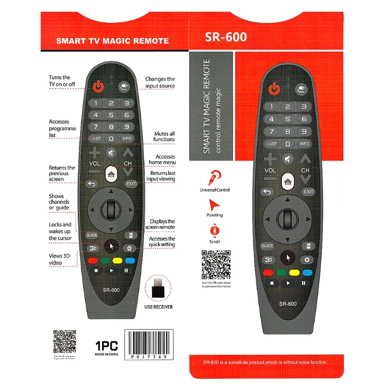 Пульт дистанционного управления Управление AN-MR600 для LG SMART ТВ F8580 UF8500 UF9500 UF7702 OLED 5EG9100 55EG9200
Пульт дистанционного управления Управление AN-MR600 для LG SMART ТВ F8580 UF8500 UF9500 UF7702 OLED 5EG9100 55EG9200