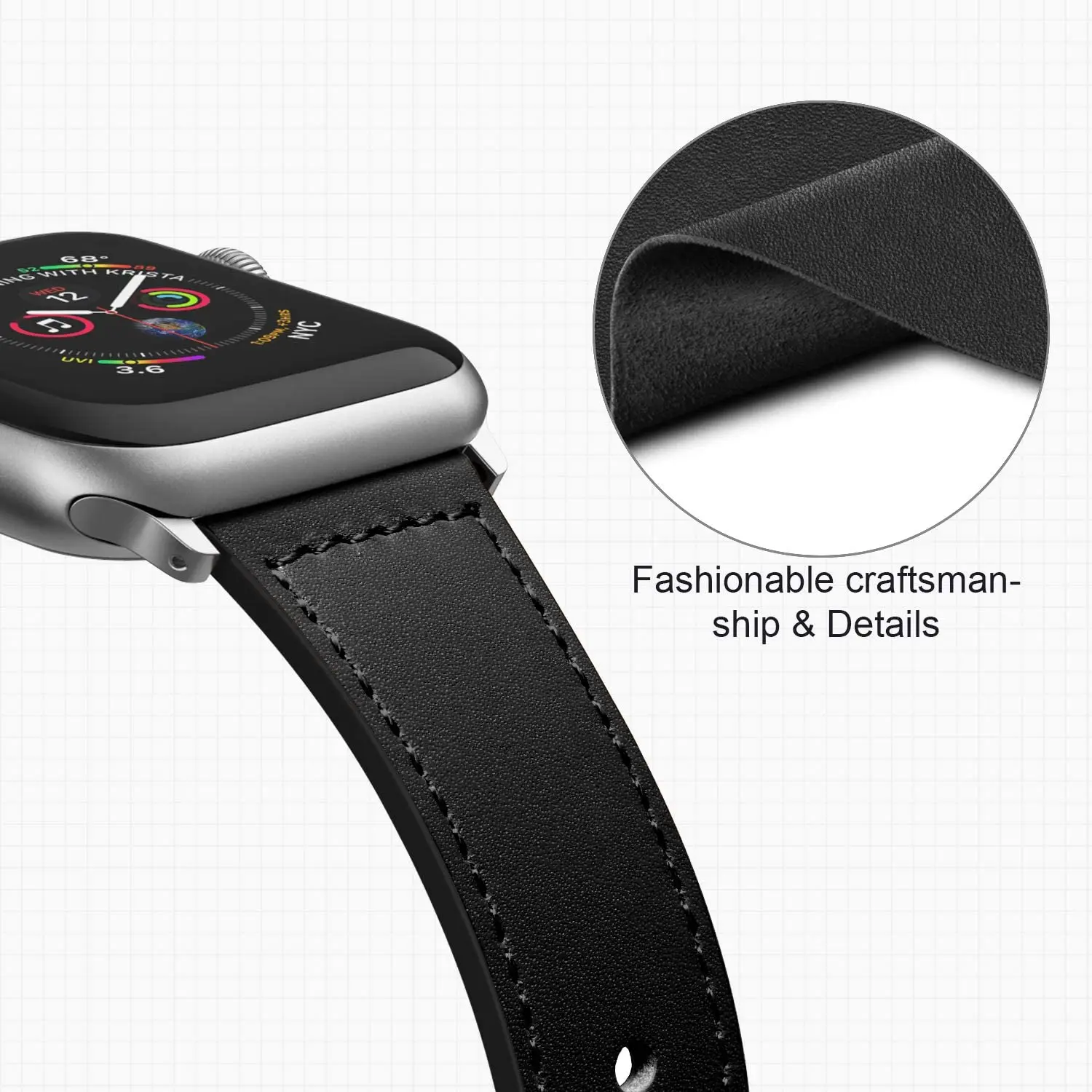 Ремешок кожаный для умных часов, браслет для IWatch 6 SE 5 4 3 2 1, Apple Watch 40 мм 44 мм 42 мм 38 мм
Ремешок кожаный для умных часов, браслет для IWatch 6 SE 5 4 3 2 1, Apple Watch 40 мм 44 мм 42 мм 38 мм