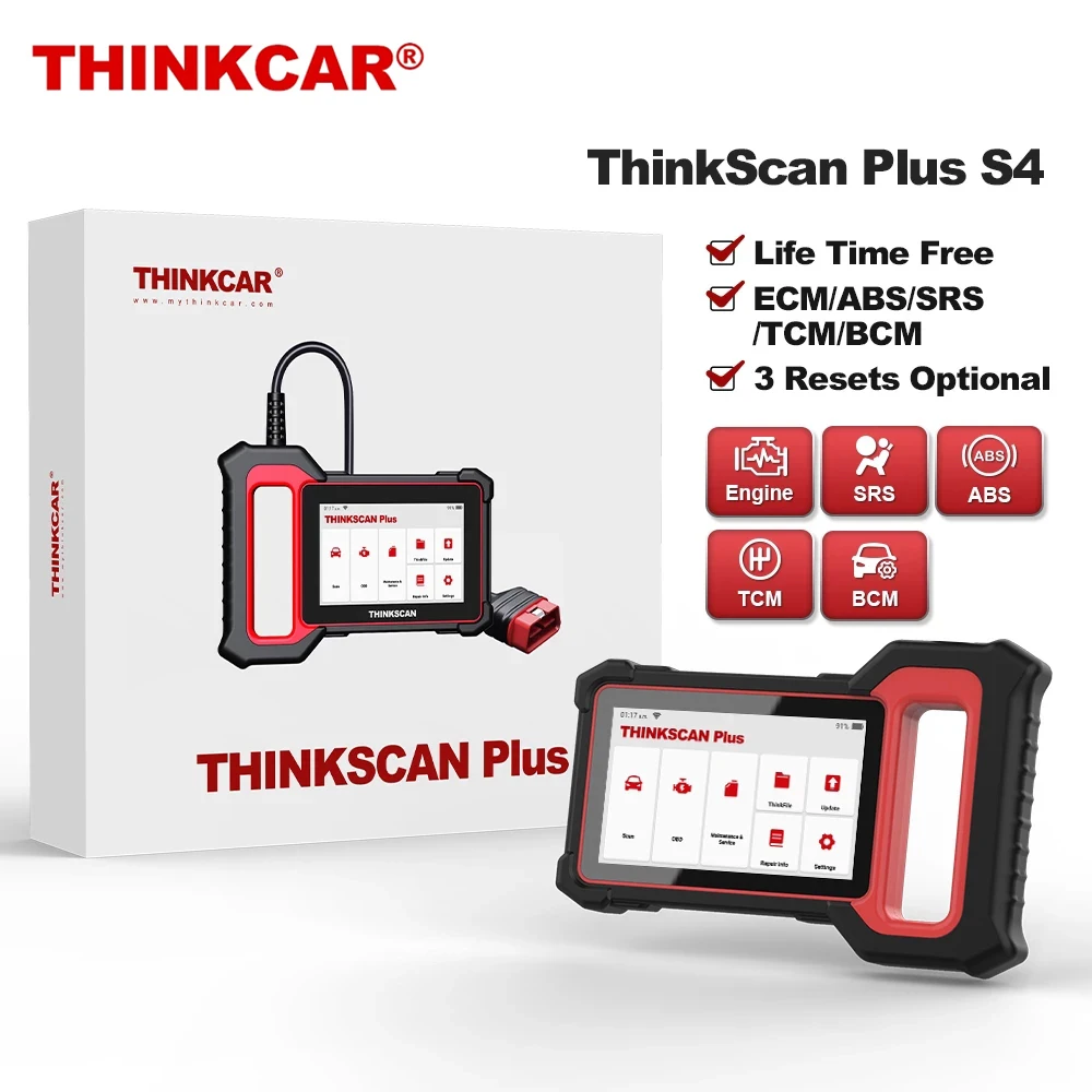 THINKCAR Thinkscan Plus S4 Diagnostic Scanner Professional 5 System ABS SRS Oil Reset DPF SAS Automotive Code Reader Free Update
THINKCAR Thinkscan Plus S4 Diagnostic Scanner Professional 5 System ABS SRS Oil Reset DPF SAS Automotive Code Reader Free Update
