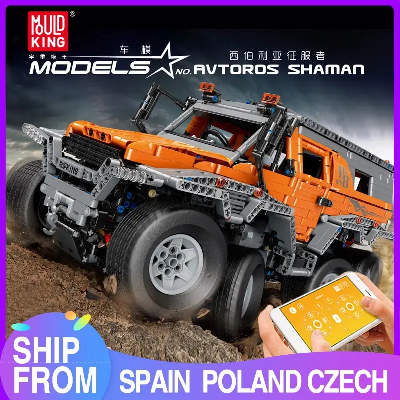 MOULD KING 13088 RC Technical 1:8 Avtoros Shaman MOC Building Blocks Bricks Children Boys Gifts Toys
MOULD KING 13088 RC Technical 1:8 Avtoros Shaman MOC Building Blocks Bricks Children Boys Gifts Toys