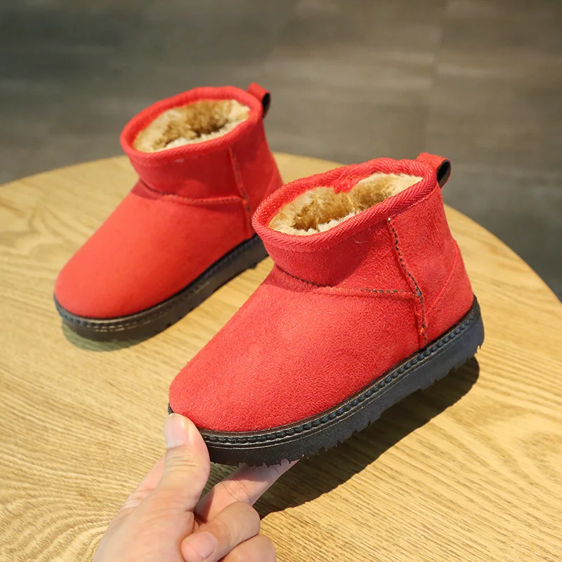 Winter Kids Snow Boots Children Plush Warm Shoes Baby Soft Soles Non-slip Ankle Shoes Infant Toddler Leather Martin Short Boots
Winter Kids Snow Boots Children Plush Warm Shoes Baby Soft Soles Non-slip Ankle Shoes Infant Toddler Leather Martin Short Boots
