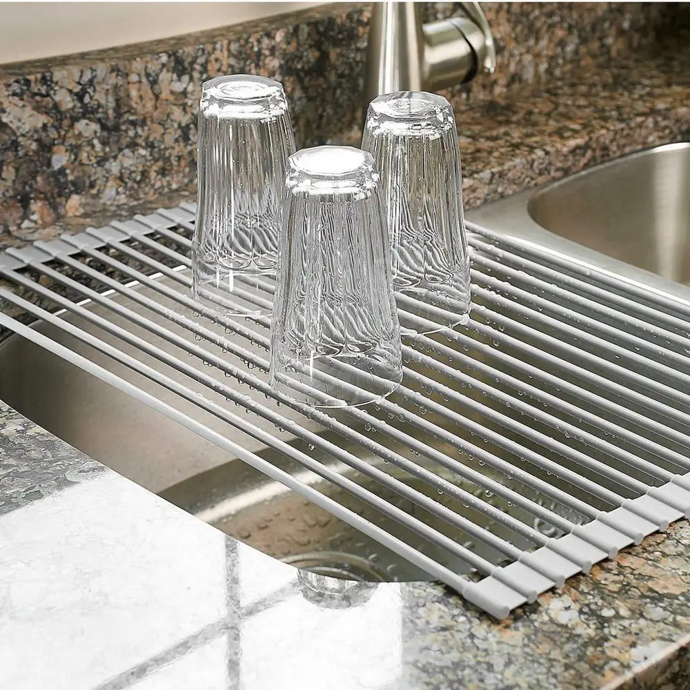 Folding Drain Rack Hanging Silicone Washing Sponge Dish Bowl Suction Anti-rust Non-slip Kitchen Tools Kitchen Storage Rack
Folding Drain Rack Hanging Silicone Washing Sponge Dish Bowl Suction Anti-rust Non-slip Kitchen Tools Kitchen Storage Rack