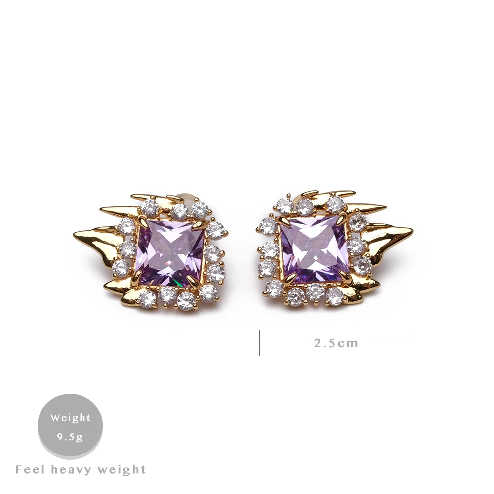 Rispada Fashion Design Zircon Newmond Stud Earrings For Men And Women 
Rispada Fashion Design Zircon Newmond Stud Earrings For Men And Women