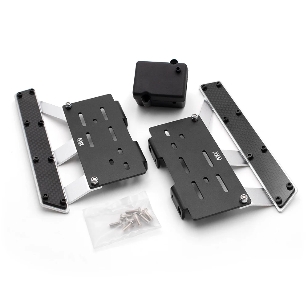 1Pair Scx10-II Aluminum Alloy Side Pedal Axial 90046 90047 Car Shell Side Step Pedals with Receiving Box for 1/10 RC Cars
1Pair Scx10-II Aluminum Alloy Side Pedal Axial 90046 90047 Car Shell Side Step Pedals with Receiving Box for 1/10 RC Cars
