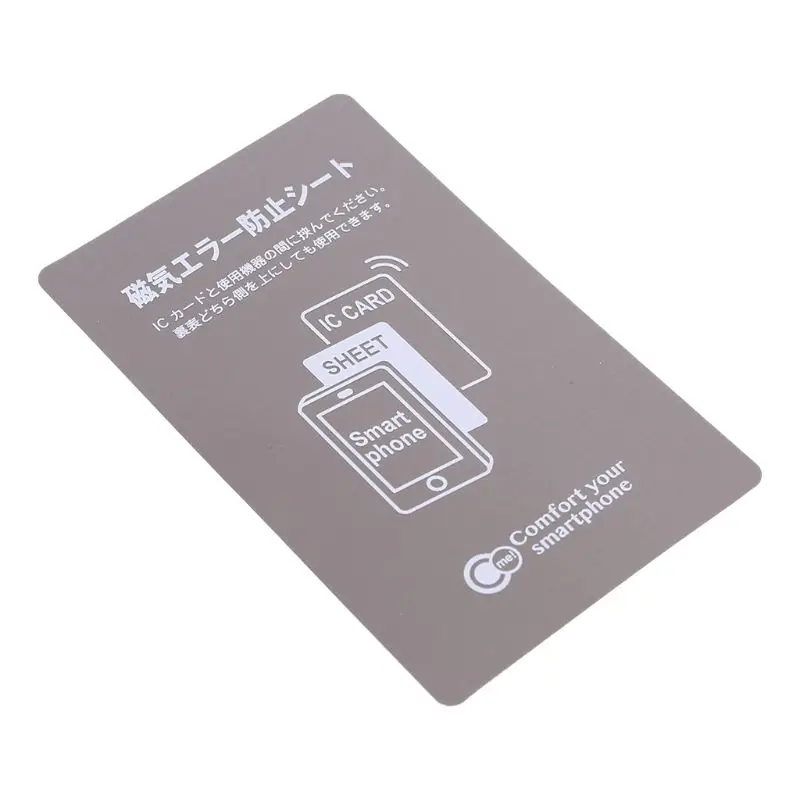 Grey Anti-Metal Magnetic NFC Sticker Paster for iphone Cell Phone Bus Access Control Card IC Card Protection Supplies
Grey Anti-Metal Magnetic NFC Sticker Paster for iphone Cell Phone Bus Access Control Card IC Card Protection Supplies