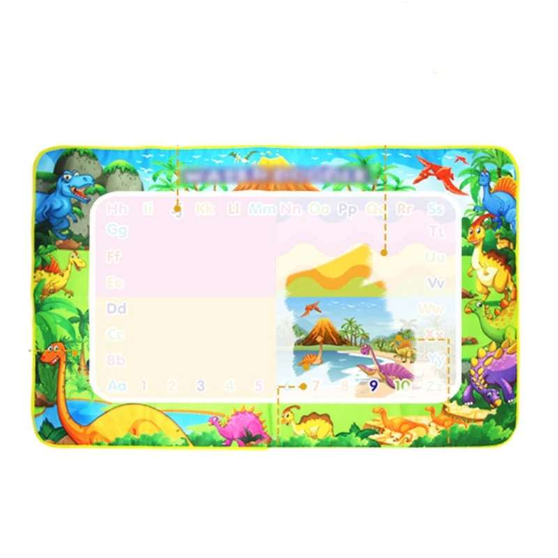 110x70cm Dinosaur Magic Water Drawing Mat Doodle Painting Board with Pen Brush Stamps Educational Toys for Kids
110x70cm Dinosaur Magic Water Drawing Mat Doodle Painting Board with Pen Brush Stamps Educational Toys for Kids