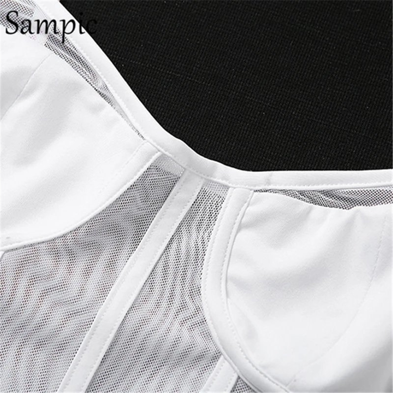 Sampic sexy backless white mesh strap transparent v neck bodysuit women party club body top short bodycon jumpsuit romper summer
Sampic sexy backless white mesh strap transparent v neck bodysuit women party club body top short bodycon jumpsuit romper summer