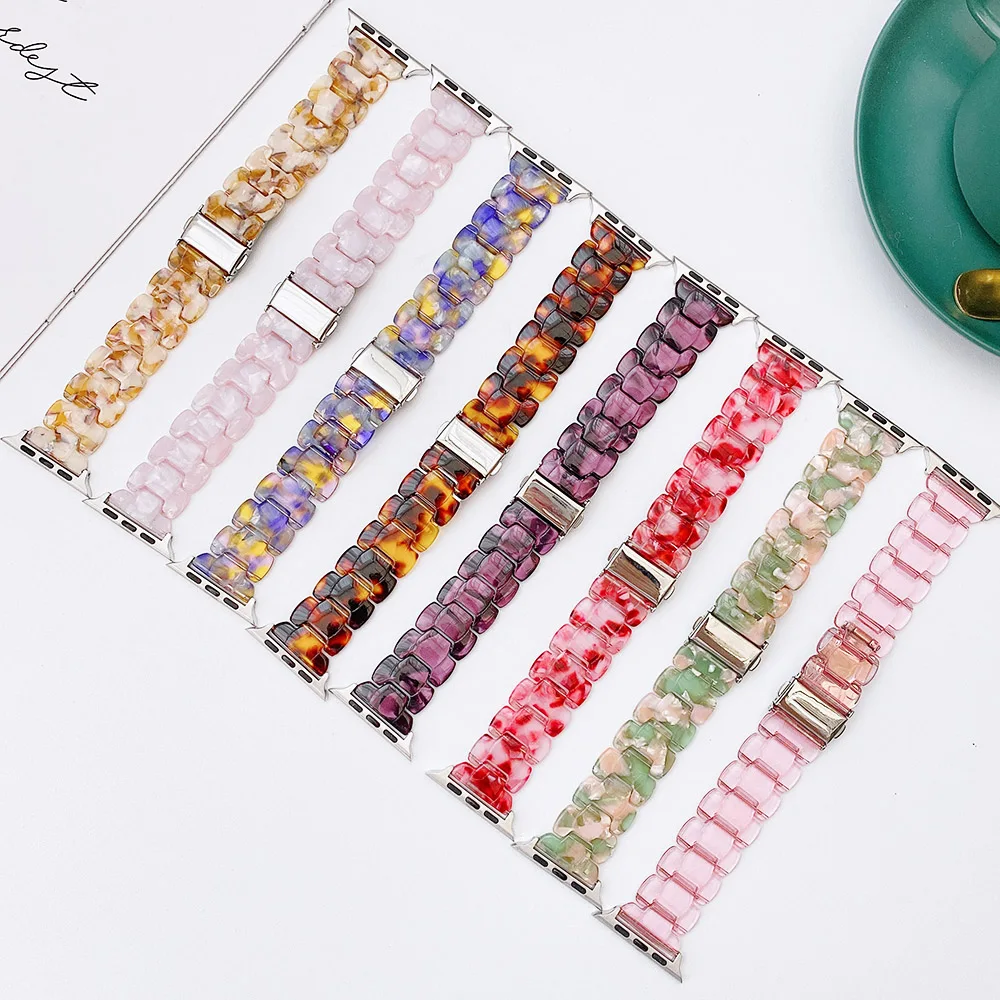 Lightweight Smooth Resin Strap for Apple Watch 7 Band Series 6 SE 5 4 3 Belt for iWatch 41mm 45mm 40mm 44mm 38mm 42mm Bracelet
Lightweight Smooth Resin Strap for Apple Watch 7 Band Series 6 SE 5 4 3 Belt for iWatch 41mm 45mm 40mm 44mm 38mm 42mm Bracelet