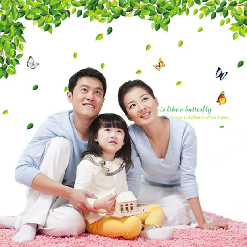 DIY Art Wall Decals Green Leaves Butterfly Stickers Living Room Bedroom Wedding Room Home Decoration Accessories Poster Mural
DIY Art Wall Decals Green Leaves Butterfly Stickers Living Room Bedroom Wedding Room Home Decoration Accessories Poster Mural