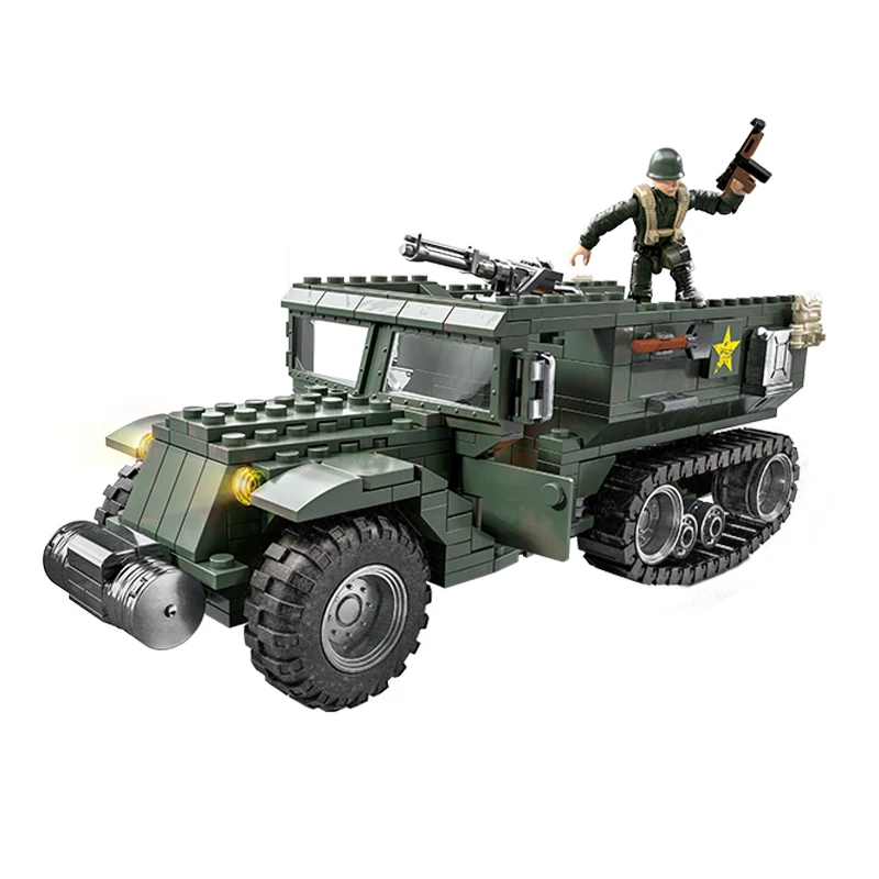 WW2 US Detect Car SUV GP Model Building Blocks City Soldier Dolls Military Half-track Armor Vehicle Bricks Toys For Children
WW2 US Detect Car SUV GP Model Building Blocks City Soldier Dolls Military Half-track Armor Vehicle Bricks Toys For Children