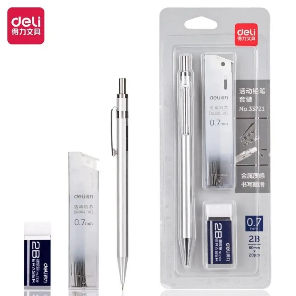 Metal Mechanical Pencil 0.5 0.7mm Student Writing Pen Metal Rod Pencil Set Wholesale Education
Metal Mechanical Pencil 0.5 0.7mm Student Writing Pen Metal Rod Pencil Set Wholesale Education