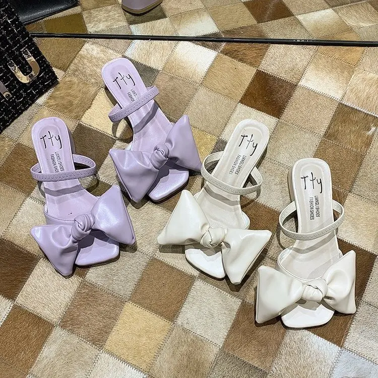 Square heel Slippers Casual Beach Shoes Slides Slipers Women Low Butterfly-Knot Block Luxury Sabot 2021 Fashion Scandals Butterf
Square heel Slippers Casual Beach Shoes Slides Slipers Women Low Butterfly-Knot Block Luxury Sabot 2021 Fashion Scandals Butterf