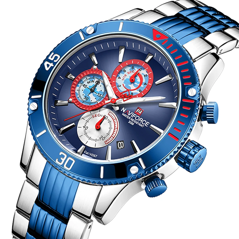 Men Watch Mens Full Steel Waterproof Sports Quartz Wristwatches Date Week Chronograph Clock Man Relogio Masculino
Men Watch Mens Full Steel Waterproof Sports Quartz Wristwatches Date Week Chronograph Clock Man Relogio Masculino