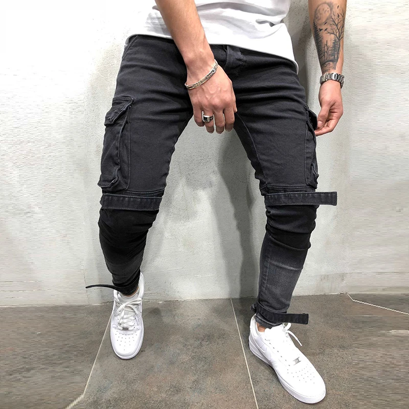 Hot New Foreign Trade Autumn And Winter New Men's Slim Fit Denim Black Big Pocket Casual Hem Men's Leggings
Hot New Foreign Trade Autumn And Winter New Men's Slim Fit Denim Black Big Pocket Casual Hem Men's Leggings