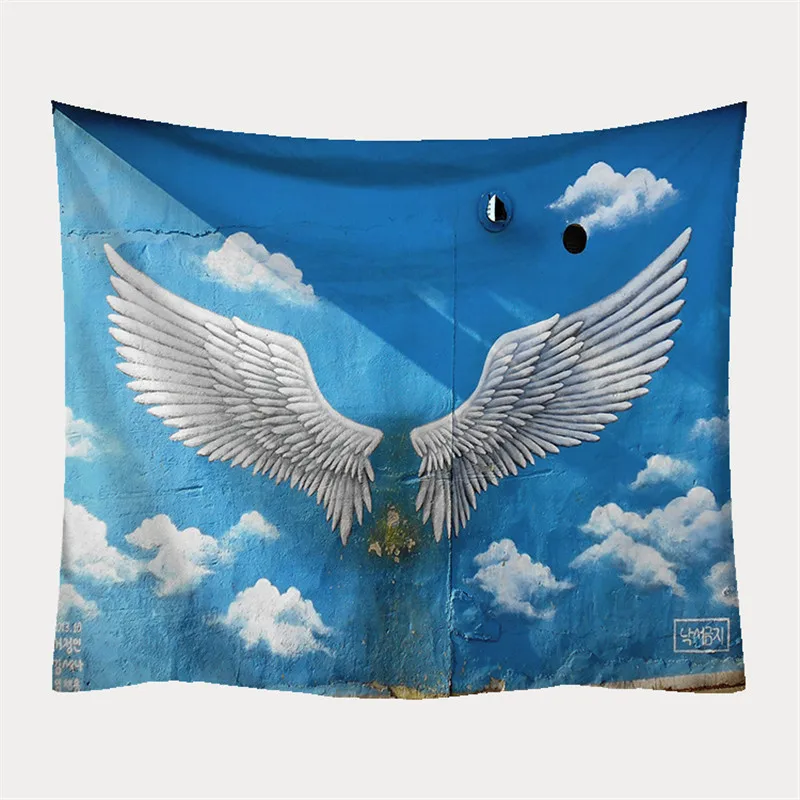Home Decoration Angel Wings Printed Tapestry Polyester Nordic Style Background Blanket Wall Hanging Mat Yoga Mat Beach Towel
Home Decoration Angel Wings Printed Tapestry Polyester Nordic Style Background Blanket Wall Hanging Mat Yoga Mat Beach Towel