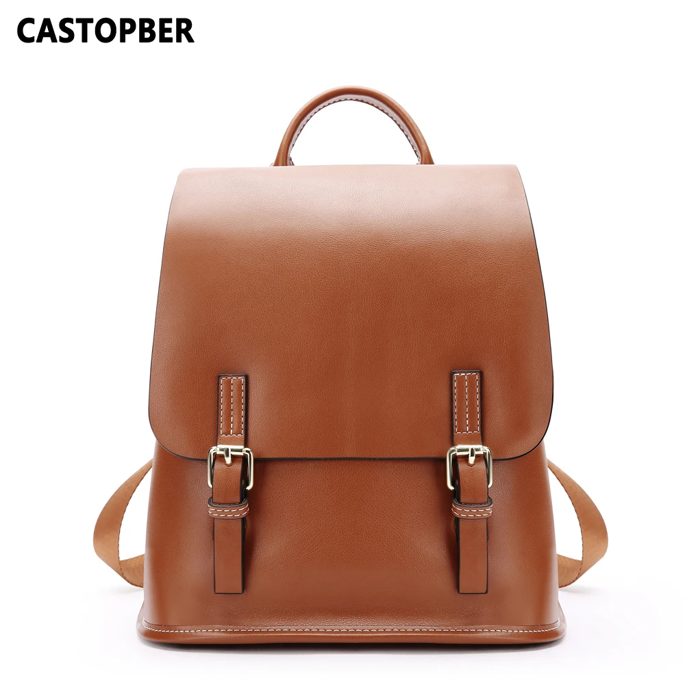 Women's Cowhide Leather Vintage Backpacks With Handle On Top For College Large Capacity Ladies Travel Casual Daypack Quality
Women's Cowhide Leather Vintage Backpacks With Handle On Top For College Large Capacity Ladies Travel Casual Daypack Quality