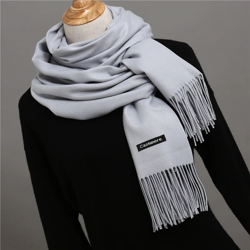 2019 горячая Распродажа Для мужчин кашемировый шарф унисекс толстые теплые зимние