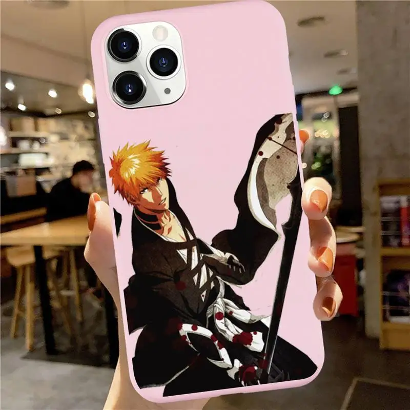 Japanese Anime Bleach Phone Case Pink Candy Color for iPhone 6 7 8 11 12 s mini pro X XS XR MAX Plus
Japanese Anime Bleach Phone Case Pink Candy Color for iPhone 6 7 8 11 12 s mini pro X XS XR MAX Plus