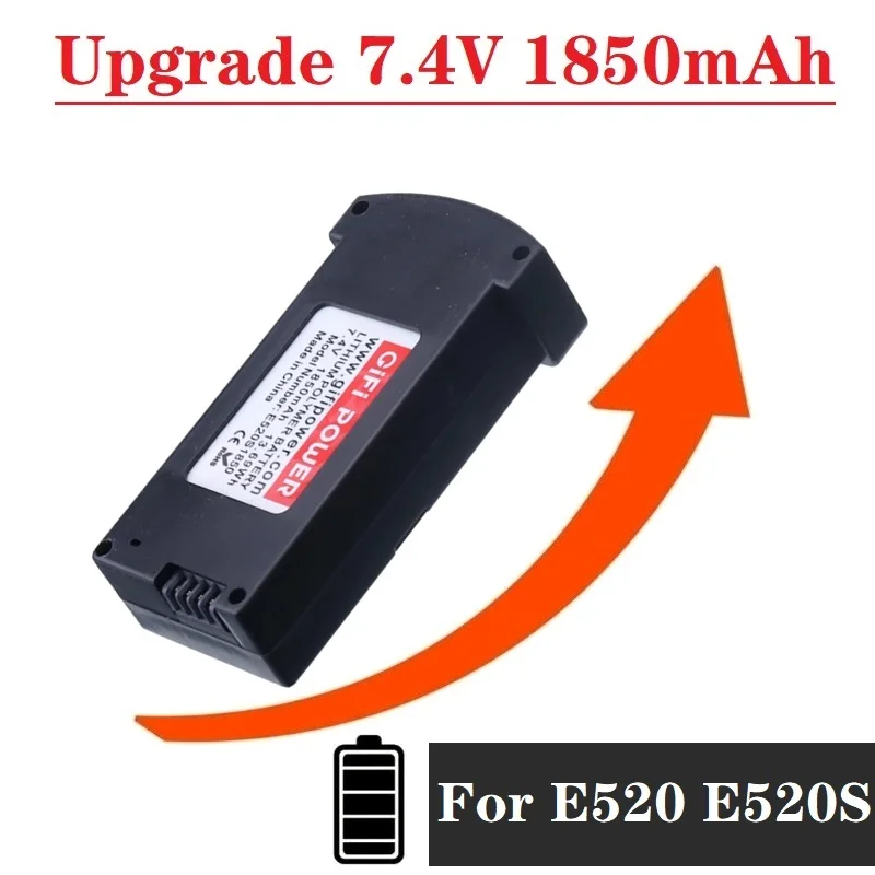 Аккумулятор LiPo 7 4 В 1850 мА · ч для квадрокоптера E520 E520S JD-22S 1-10 шт. | Электроника
