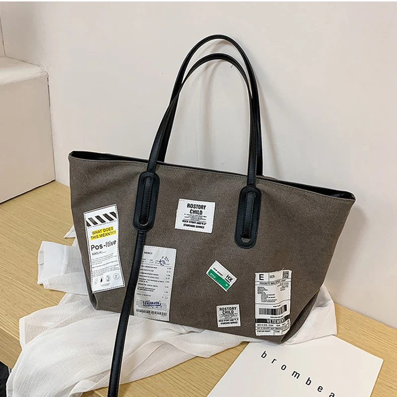 2021 Popular New Large-Capacity Trendy Fashion Canvas Ol Commuter Casual Street Style Women'S Single Shoulder Portable Tote Bag
2021 Popular New Large-Capacity Trendy Fashion Canvas Ol Commuter Casual Street Style Women'S Single Shoulder Portable Tote Bag