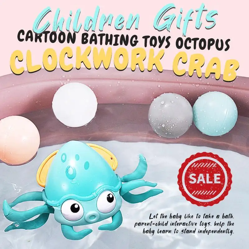 1 PCS Cartoon Bathing Toys Octopus Clockwork Crab Children Gifts Classical Baby Clockwork Toy for Children Dropshipping
1 PCS Cartoon Bathing Toys Octopus Clockwork Crab Children Gifts Classical Baby Clockwork Toy for Children Dropshipping