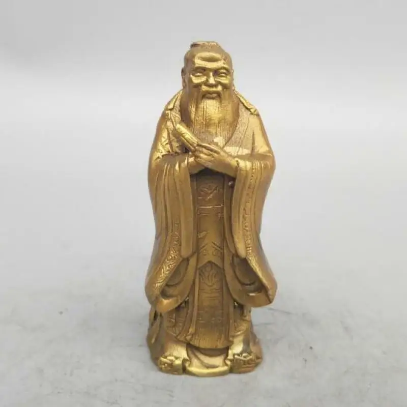 China Seiko Carving Pure Brass Confucius Small Statue Desk Decoration Home Decor Collection Ornaments Statues et Sculptures
China Seiko Carving Pure Brass Confucius Small Statue Desk Decoration Home Decor Collection Ornaments Statues et Sculptures