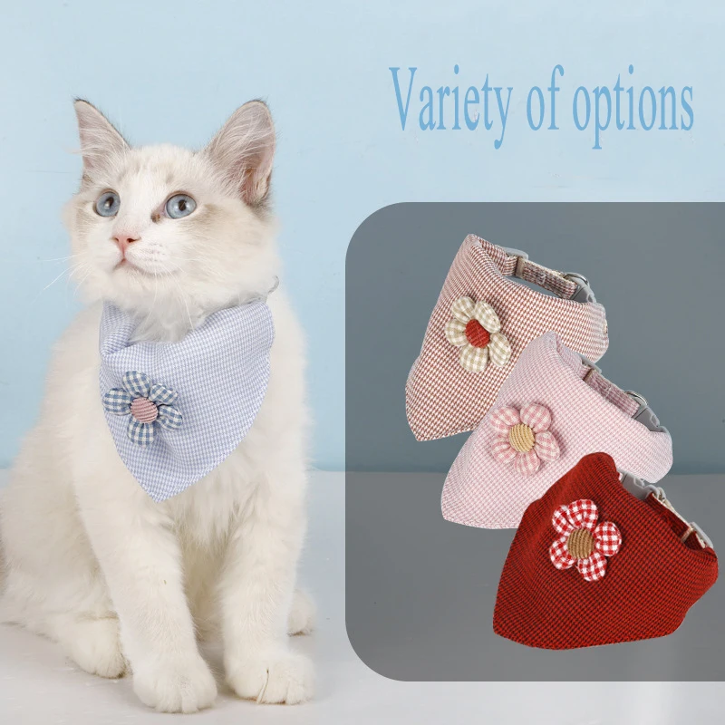 Cute Adjustable Small Dog Collars Puppy Pet Bibs Towel Outdoor Cat Collar Print Scarf Small Flower Triangle Scarves Accessories
Cute Adjustable Small Dog Collars Puppy Pet Bibs Towel Outdoor Cat Collar Print Scarf Small Flower Triangle Scarves Accessories