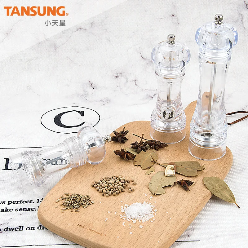 Kitchen supplies household grinder acrylic pepper grinder manual kitchen spice bottle spice bottle
Kitchen supplies household grinder acrylic pepper grinder manual kitchen spice bottle spice bottle