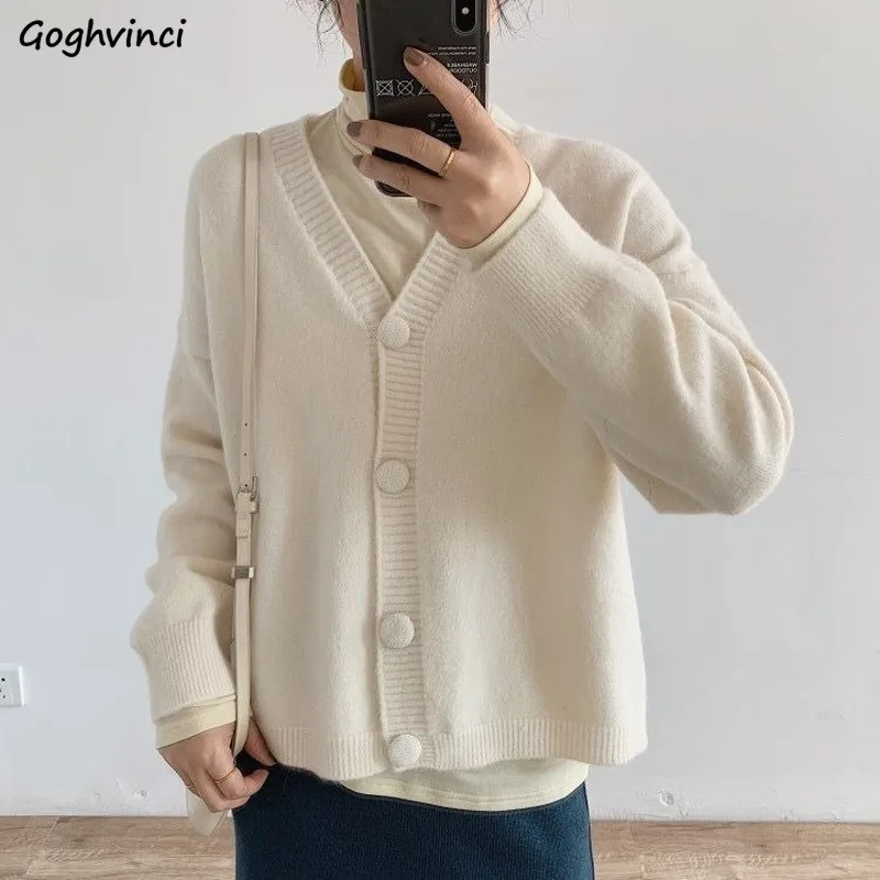Women Cardigans Sweater Knitted Solid Simple Korean New Fashion Trendy Soft Loose Students Streetwear Office Lady Temperamental
Women Cardigans Sweater Knitted Solid Simple Korean New Fashion Trendy Soft Loose Students Streetwear Office Lady Temperamental