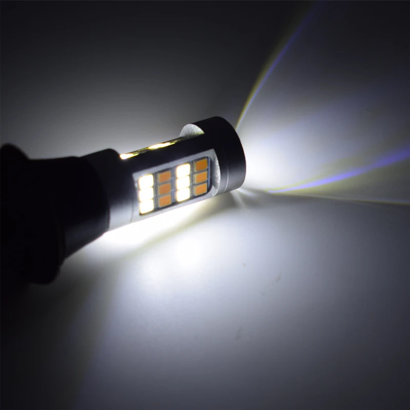 2 шт 12 В Canbus DRL светодиодный T25 3156 BA15S P21W BAU15S PY21W 7440 W21W 3030 чипы 30SMD бег светильник s и