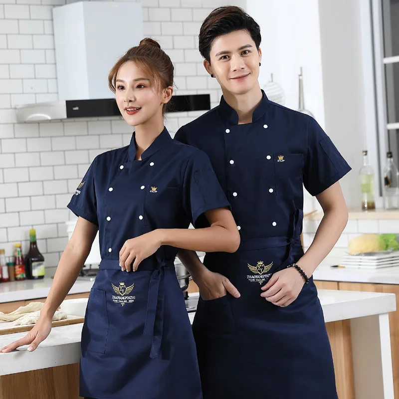 summer breathable male thin section hotel restaurant chef kitchen after serving custom kitchen work clothes
summer breathable male thin section hotel restaurant chef kitchen after serving custom kitchen work clothes