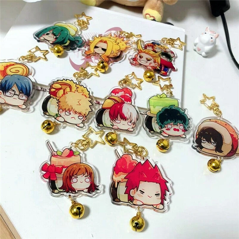 Акриловый брелок с надписью Моя геройская Академия Izuku мидория Katsuki Bakugo 2