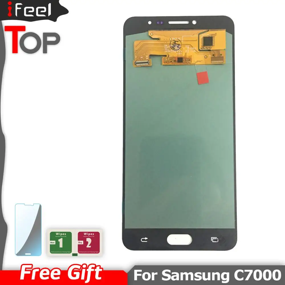 ЖК дисплей для телефона Samsung Galaxy C7 C7000 SM Super AMOLED сенсорный экран дигитайзер в